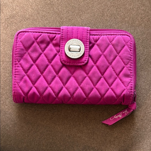 Vera Bradley Fuchsia Quilted Wallet - Picture 1 of 16